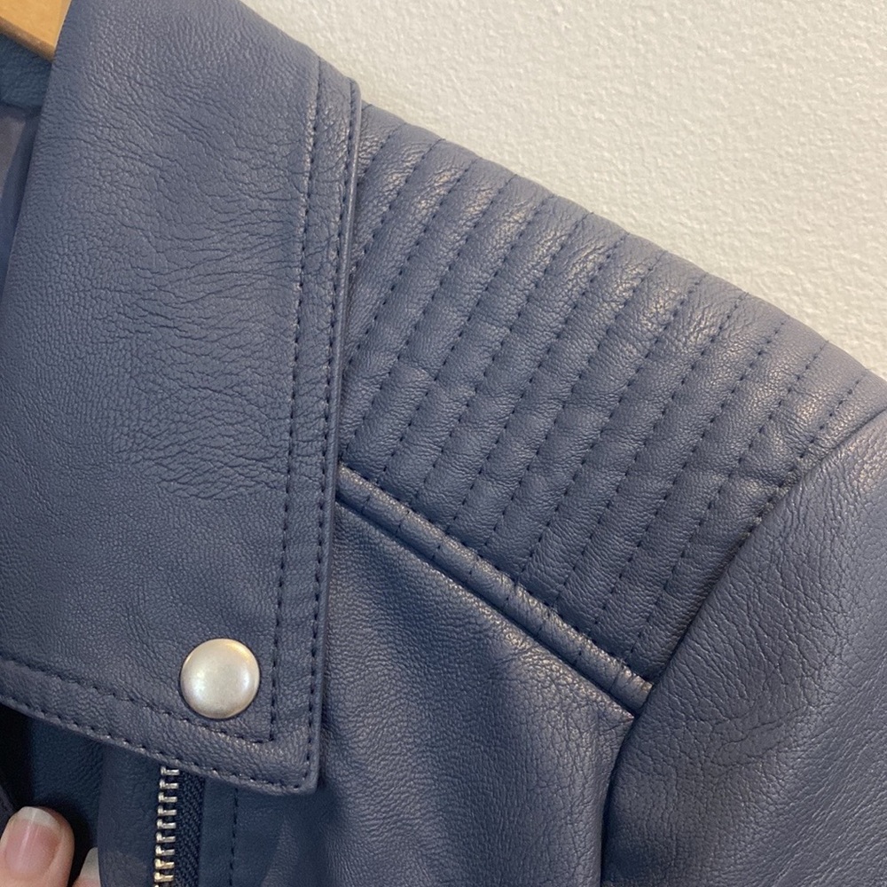 Just Jeans - PU Biker Jacket - Size 12 - Picture 7 of 11